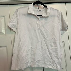 Women’s white collar shirt